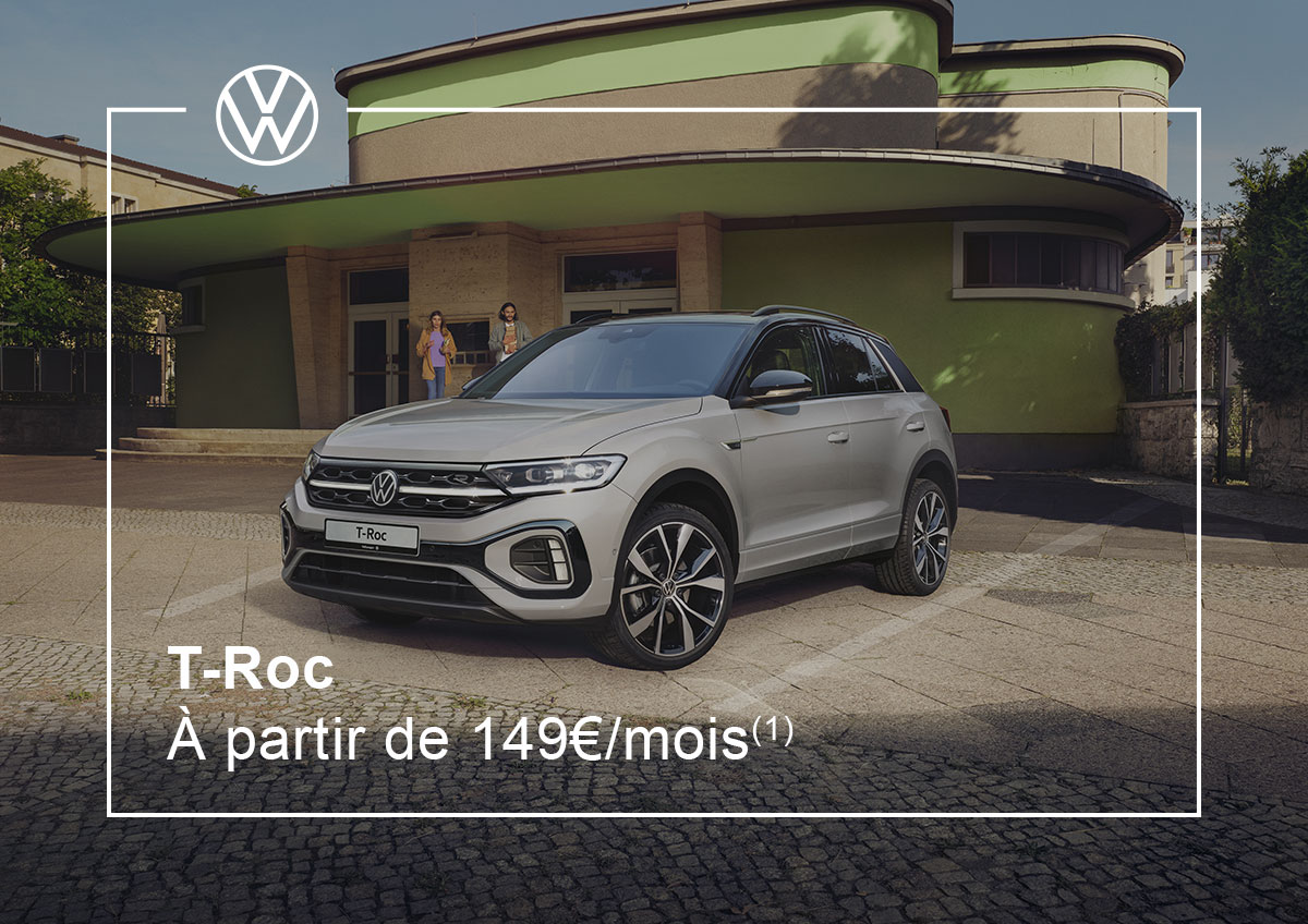 T-roc. À partir de 149€/mois(1)